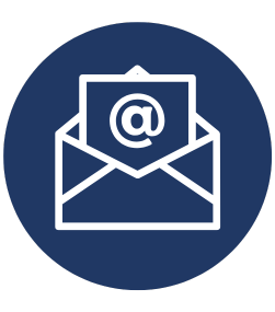 Decorative icon of an email.